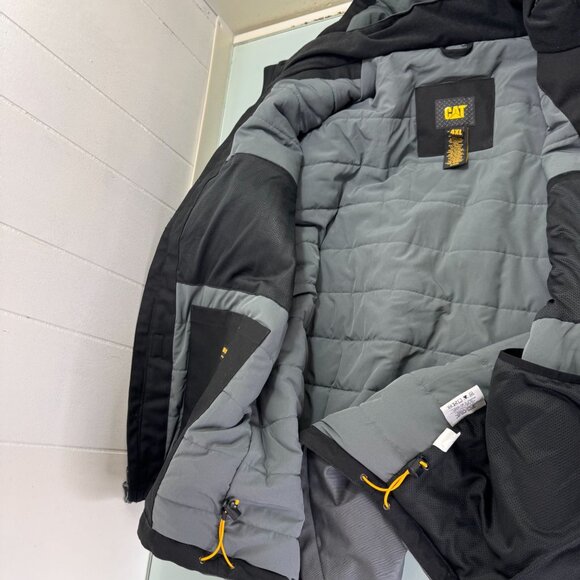 Caterpillar CAT Triton Jacket Coat 4XL Waterproof Windproof Hooded Workwear - Picture 3 of 9